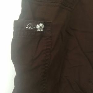 Koi cargo scrub pants, medium-petite, EUC